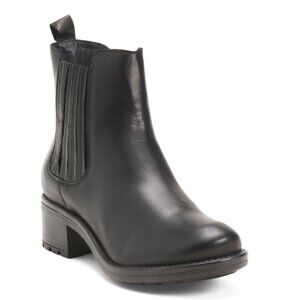MIZ MOOZ Black Made In Portugal Leather Cristin Booties